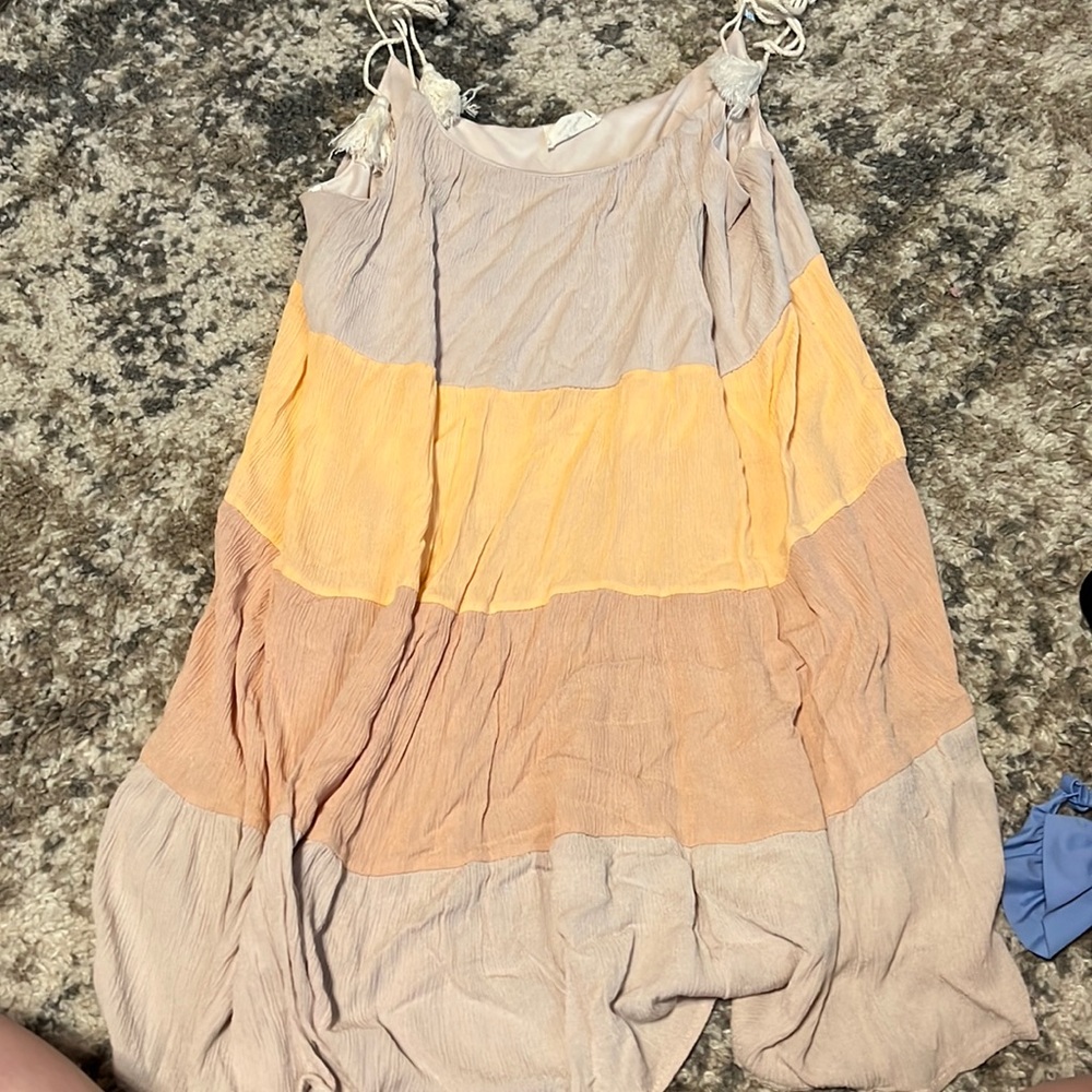 three colored dress
